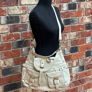 Barr & Barr Cream Crossbody/Shoulder Leather Bag